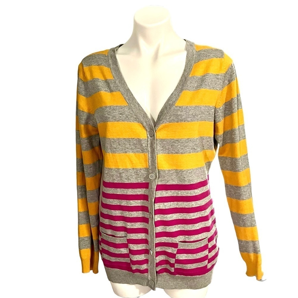 Canyon River Blues Striped Cardigan Size X Large